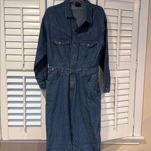 EUC Denim Long Sleeve Jumpsuit